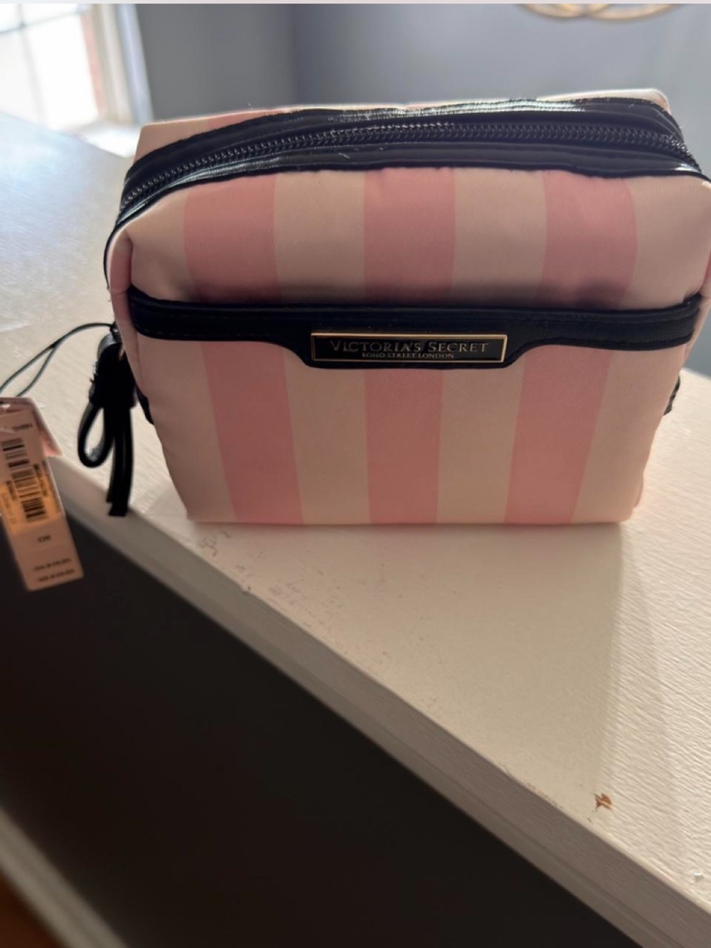 Victoria’s Secret Pink Striped Makeup Bag